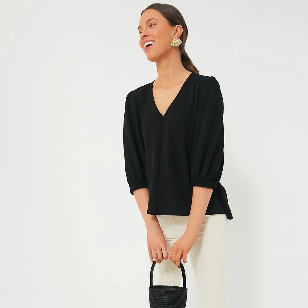 Tuckernuck Pomander Place Hollis Top Black Size Medium